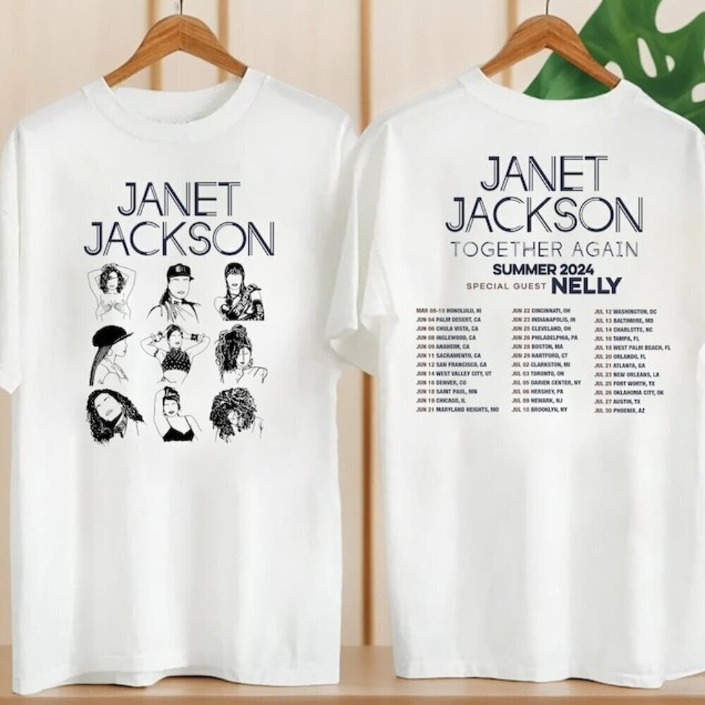 Janet Jackson Tour 04 Shirt Janet Jackson Together Again 2 Sided